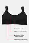 Zivame True Curv Posture Correction Double Layered Non-Wired Full Coverage Super Support Bra - Anthracite — thumbnail 7
