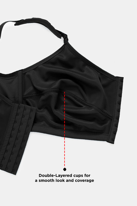 Zivame True Curv Posture Correction Double Layered Non-Wired Full Coverage Super Support Bra - Anthracite — image 8