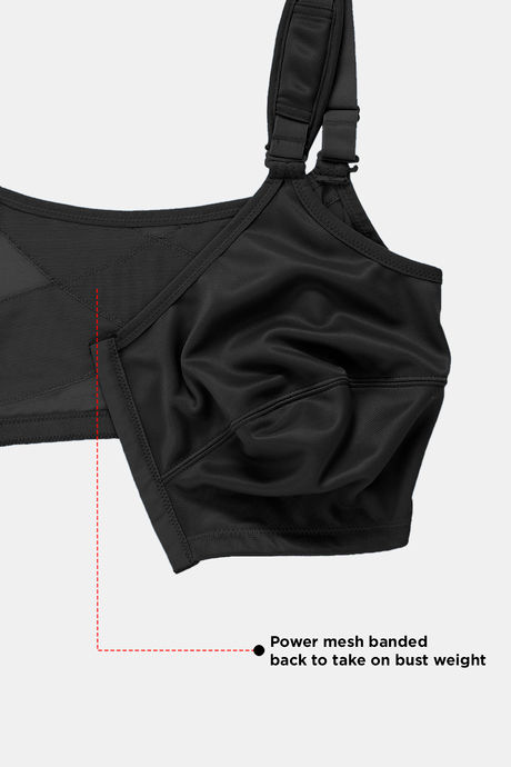Zivame True Curv Posture Correction Double Layered Non-Wired Full Coverage Super Support Bra - Anthracite — image 10
