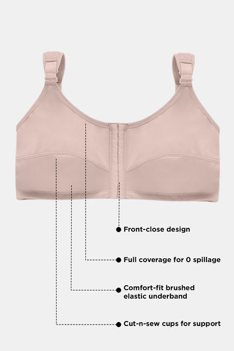 Zivame True Curv Posture Correction Double Layered Non Wired Full Coverage Super Support Bra - Roebuck — image 7