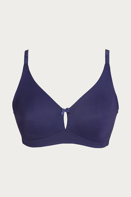 

Zivame Double Layered Wirefree Bra Blue, Blues