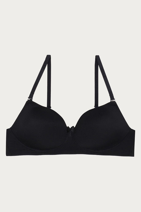 

Zivame Padded Wirefree T Shirt Bra Black, Blacks