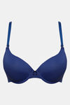 Zivame Push-Up Wired Medium Coverage T-Shirt Bra - Blue Depth — thumbnail 7