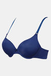 Zivame Push-Up Wired Medium Coverage T-Shirt Bra - Blue Depth — thumbnail 9