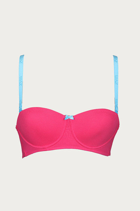

Zivame Padded Strapless Bra Pink N Blue, Blues