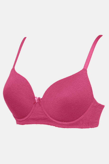 Zivame Padded Wired 3/4Th Coverage T-Shirt Bra - Raspberrry Radiance — image 8