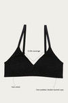 Zivame Double Layered Non Wired 3/4th Coverage T-Shirt Bra - Anthracite — thumbnail 6
