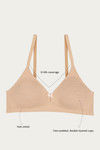 Zivame Double Layered Non Wired 3/4Th Coverage T-Shirt Bra - Nude — thumbnail 5