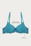 Zivame Push-Up Wired Medium Coverage Bra -  Blue — thumbnail 7