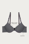 Zivame Push-Up Wired Medium Coverage Bra - Grey — thumbnail 7
