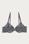 Zivame Push-Up Wired Medium Coverage Bra - Grey — thumbnail 8