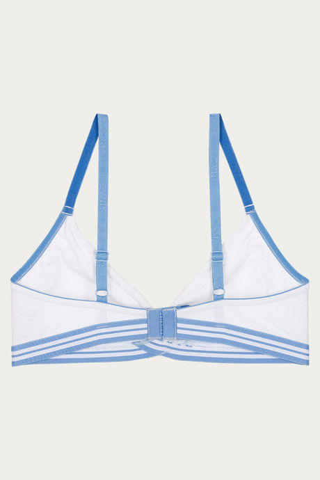 Zivame Sporty Twist Double Layered Non Wired Medium Coverage Bra - White — image 8