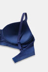Zivame Natural Collective Padded Non-Wired 3/4th Coverage T-Shirt Bra - Blue Depth — thumbnail 7