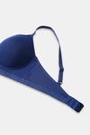 Zivame Natural Collective Padded Non-Wired 3/4th Coverage T-Shirt Bra - Blue Depth — thumbnail 8