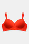 Zivame Natural Collective Padded Non-Wired 3/4th Coverage T-Shirt Bra - Grenadine — thumbnail 6