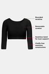 Zivame Double Layered Non Wired Full Coverage Blouse Bra With Removable Cookies - Anthracite — thumbnail 7