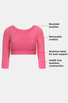 Zivame Double Layered Non Wired Full Coverage Blouse Bra With Removable Cookies - Hot Pink — thumbnail 7
