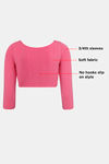 Zivame Double Layered Non Wired Full Coverage Blouse Bra With Removable Cookies - Hot Pink — thumbnail 8