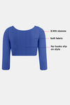 Zivame Double Layered Non Wired Full Coverage Blouse Bra With Removable Cookies - Sodalite Blue — thumbnail 8