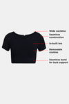 Zivame Double Layered Non Wired Full Coverage Blouse Bra With Removable Cookies - Anthracite — thumbnail 7