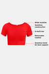 Zivame Double Layered Non Wired Full Coverage Blouse Bra With Removable Cookies - Salsa — thumbnail 7