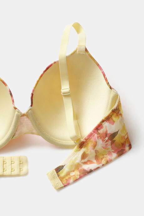 Zivame Bohemian Blooms Padded Wired 3/4Th Coverage T-Shirt Bra - Snapdragon — image 5