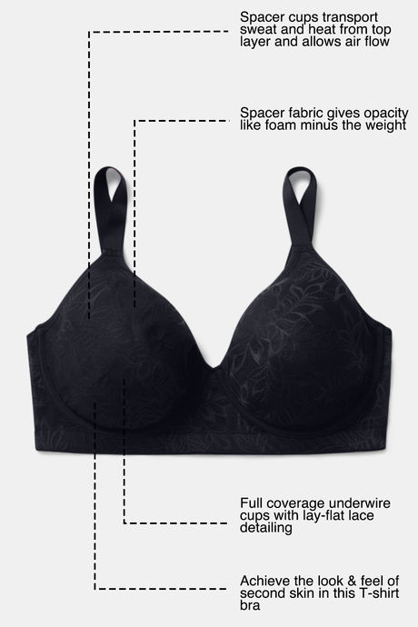 Zivame True Curv Lightly Lined Wired High 3/4Th Coverage Super Support - Anthracite — image 6