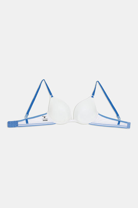 Zivame Sporty Twist Push-Up Wired Medium Coverage Bra - White — image 7