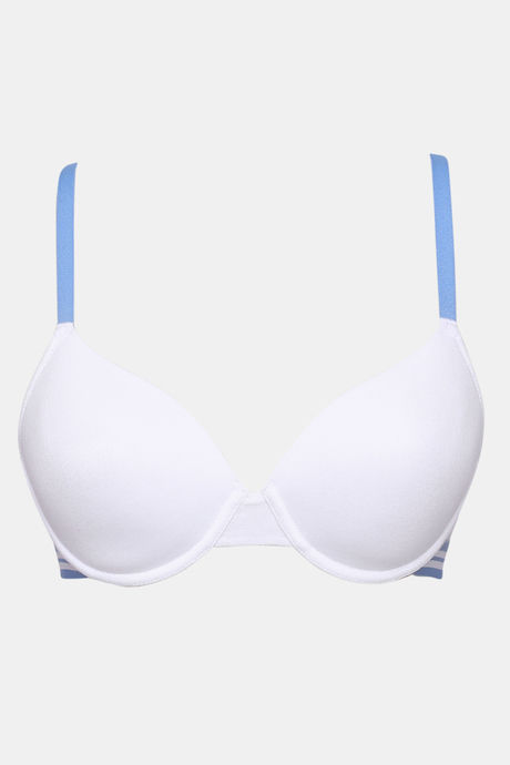 Zivame Sporty Twist Push-Up Wired Medium Coverage Bra - White — image 8