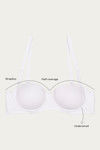 Zivame Padded Wired Medium Coverage Strapless Bra - Bright White — thumbnail 8