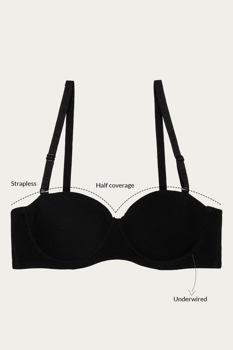 Zivame Padded Wired Medium Coverage Strapless Bra-Salute — image 8