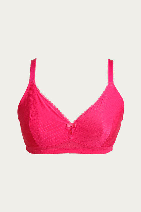 

Zivame Royal Jacquard Double Layered Bra Fuchsia, Pinks