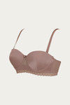 Zivame Padded Wired 3/4th Coverage Strapless Bra - Nutmeg — thumbnail 9