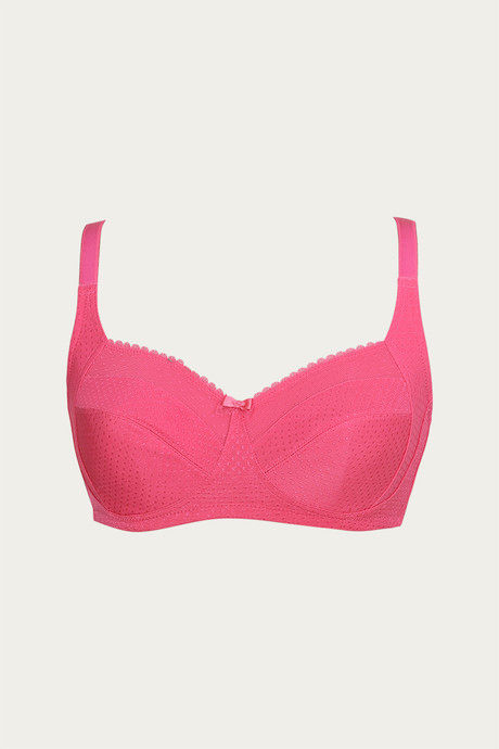 

Zivame Jacquard Two Sectioned No Sag Bra Pink, Pinks