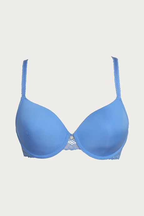 

Zivame Tuscan Romance Padded T Shirt Bra Blue, Blues