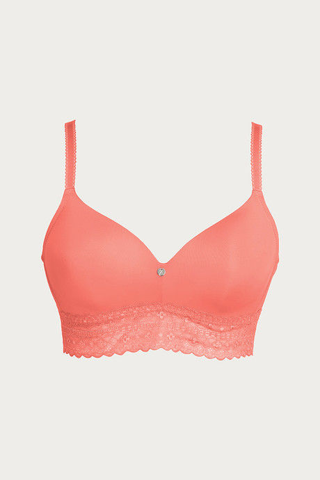 

Zivame Tuscan Romance Padded Bra Coral, Oranges