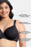 Zivame True Curv Padded Wired 3/4Th Coverage Super Support Bra - Anthracite — thumbnail 7