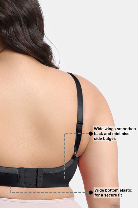 Zivame True Curv Padded Wired 3/4Th Coverage Super Support Bra - Anthracite — image 8