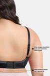 Zivame True Curv Padded Wired 3/4Th Coverage Super Support Bra - Anthracite — thumbnail 8
