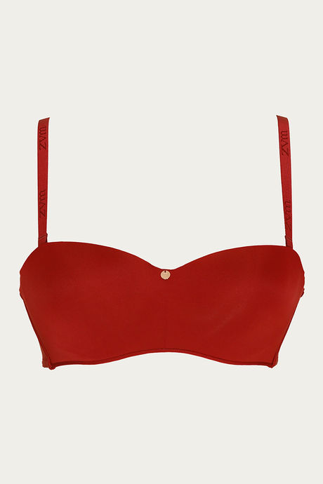 

Zivame Padded Wired T Shirt Bra Maroon, Reds