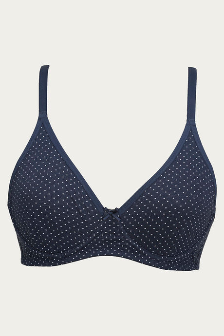 Zivame Double Layered Wired 3/4th Coverage T-Shirt Bra - Blue Polka — image 6