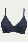Zivame Double Layered Wired 3/4th Coverage T-Shirt Bra - Blue Polka — thumbnail 6
