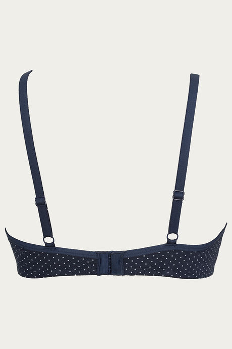 Zivame Double Layered Wired 3/4th Coverage T-Shirt Bra - Blue Polka — image 7