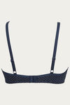Zivame Double Layered Wired 3/4th Coverage T-Shirt Bra - Blue Polka — thumbnail 7