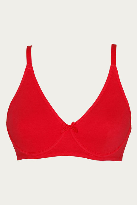 

Zivame Double Layered Underwired Bra Red, Reds