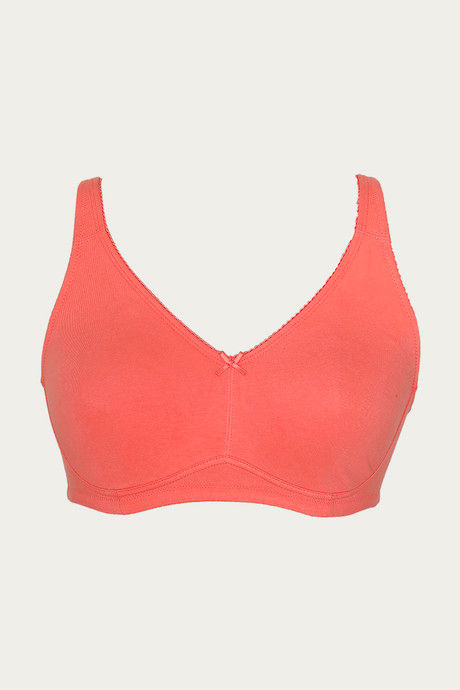 

Zivame Laminate Wirefree Minimiser Cotton Bra Peach, Pinks