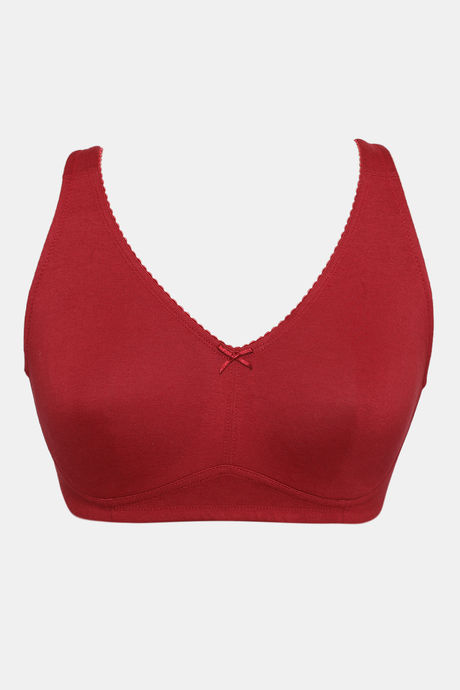 Zivame True Curv Single Layered Non Wired 3/4th Coverage Minimiser Bra - Sundried Tomato — image 5