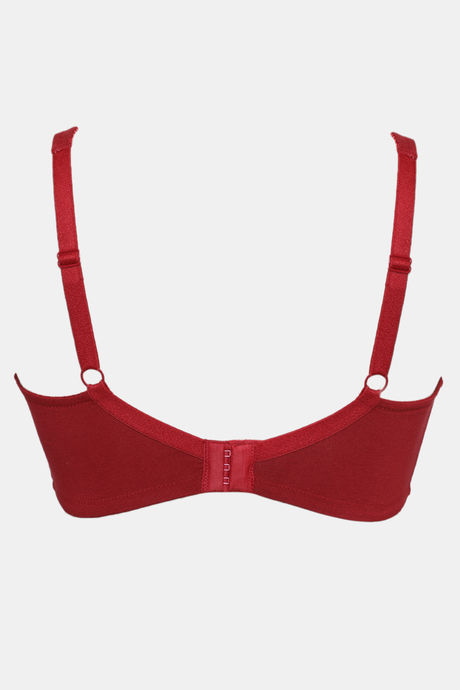 Zivame True Curv Single Layered Non Wired 3/4th Coverage Minimiser Bra - Sundried Tomato — image 6