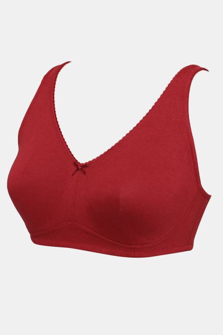 Zivame True Curv Single Layered Non Wired 3/4th Coverage Minimiser Bra - Sundried Tomato — image 7