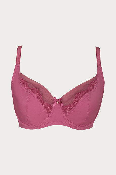 

Zivame Single Layered Two Sectioned Wired Super Support Bra Purple, Purples